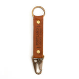Honey Long | leather logo branded keychain 