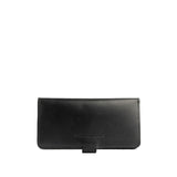 Black | Back of leather wallet closed