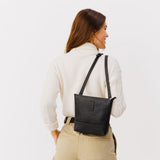  Black  | Small rectangular crossbody purse with top zipper and interior pocket
