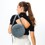 Storm Large | Circle shaped crossbody bag with top zipper